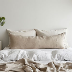 Linen Body Pillowcase Linen Pillow Cover for Body Pillow Linen Long Bed Pillow Cover Body Pillow Bedroom Pillow Bedroom Linen