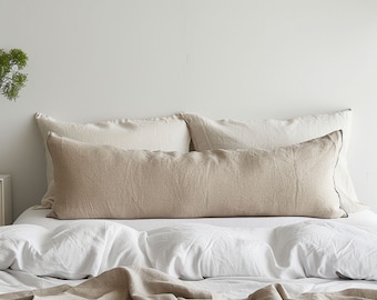 Linen Body Pillowcase Linen Pillow Cover for Body Pillow Linen Long Bed Pillow Cover Body Pillow Bedroom Pillow Bedroom Linen