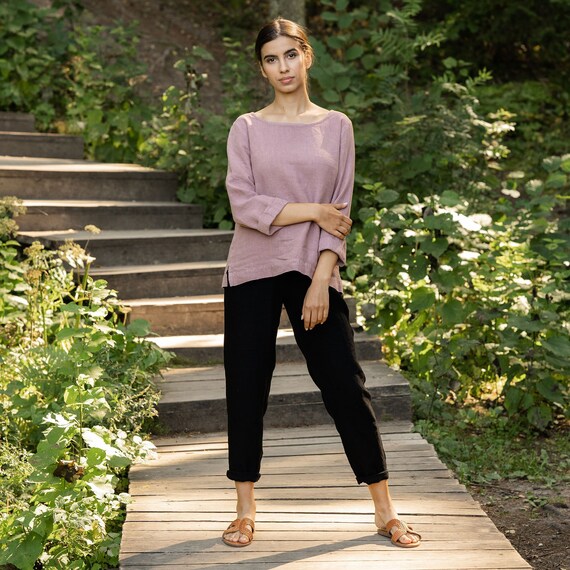 long Sleeve Linen Shirt 