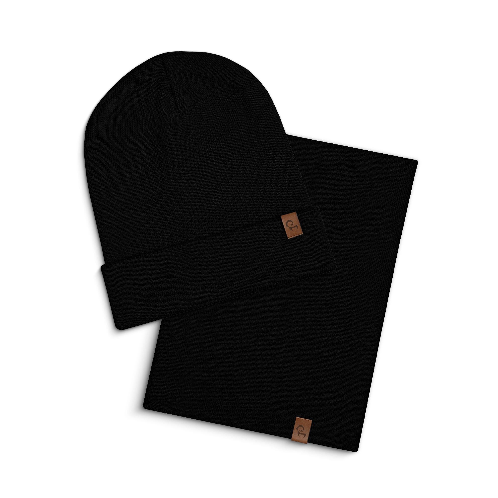 YUELEKANG 21 Pilots Strickmütze - Unisex Wollmütze Schwarz