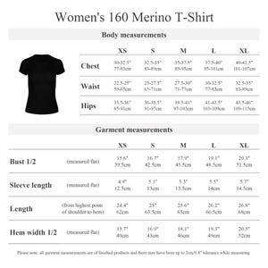 Womens Workout Tee Shirt Yoga T-Shirt Crewneck Shirt Short Sleeve Top Merino Wool Natural Clothing 160gsm Royal Cherry Red image 11