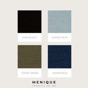 available colors palette for linen set of the linen top Nora and linen pants Dalota