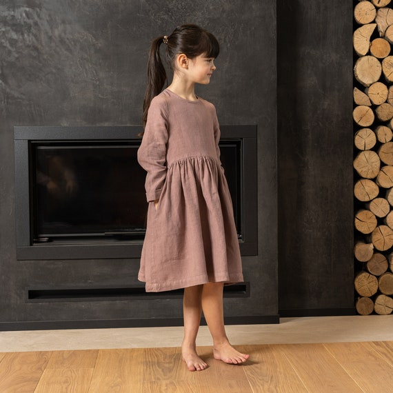 Ready to Ship Linen Dress for Girls Linen Summer Dress for Toddler Girl Casual Dress Natural Linen Clothing Organic Baby Clothes Mini LUCY Etsy Canada