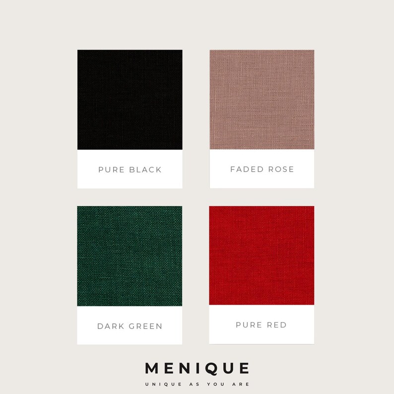 available colors palette for linen dress Eleanor