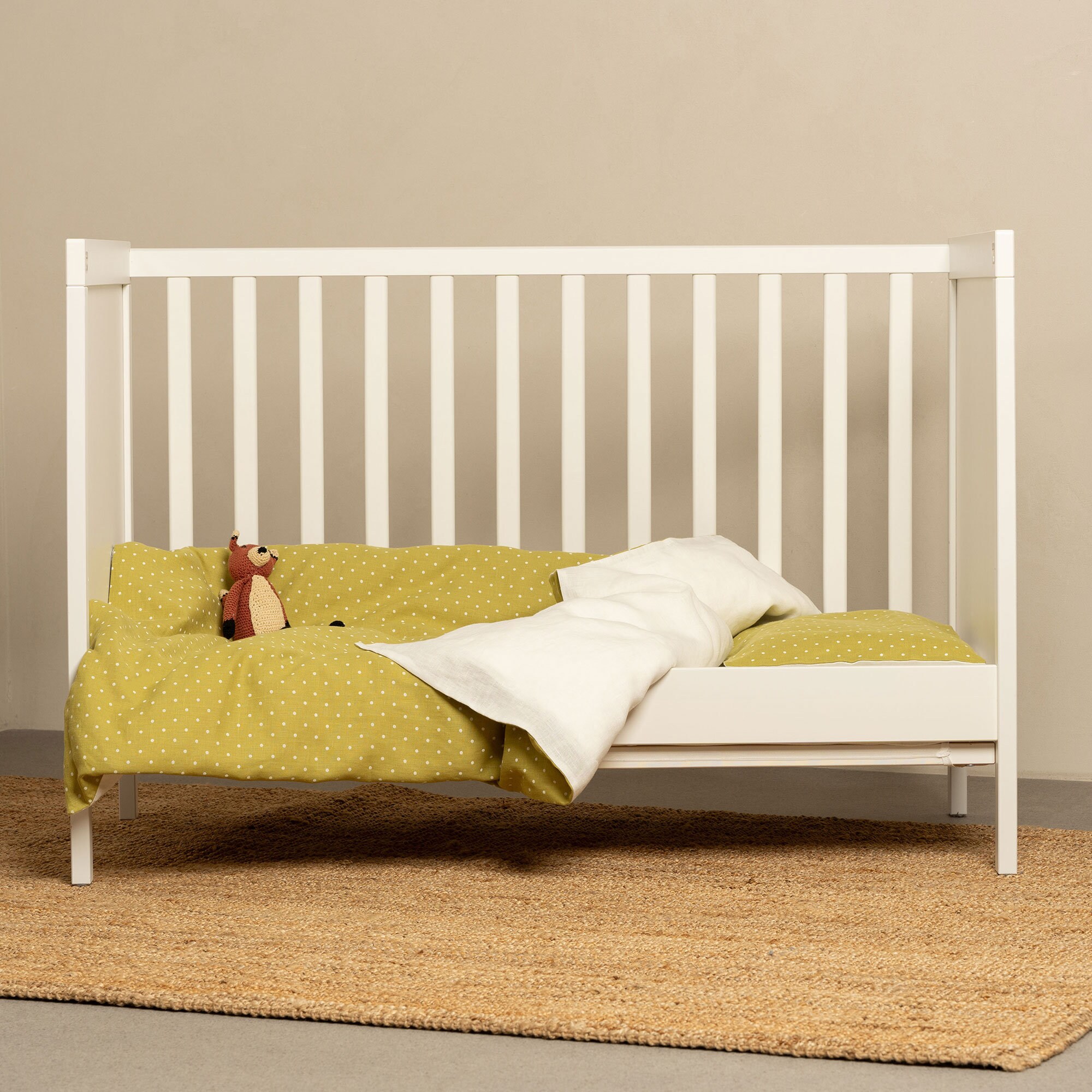 Ikea Len Crib Pillow And Crib Comforter Set White Grey IKEA LEN