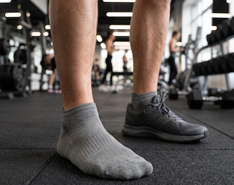 Men’s Breathable Cotton Trainer Socks - Natural Cotton Ankle Socks For Men
