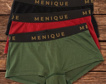 Womens Underwear 3 Pack Womens Boyshorts Boxer Shorts Briefs Organic Merino Wool Underwear Multipack