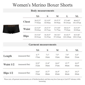 Underwear Set of Womens Sports Bra & Boxer Shorts Sustainable Ladies Underwear Pack 100% Merino Wool 160gsm Royal Cherry image 11