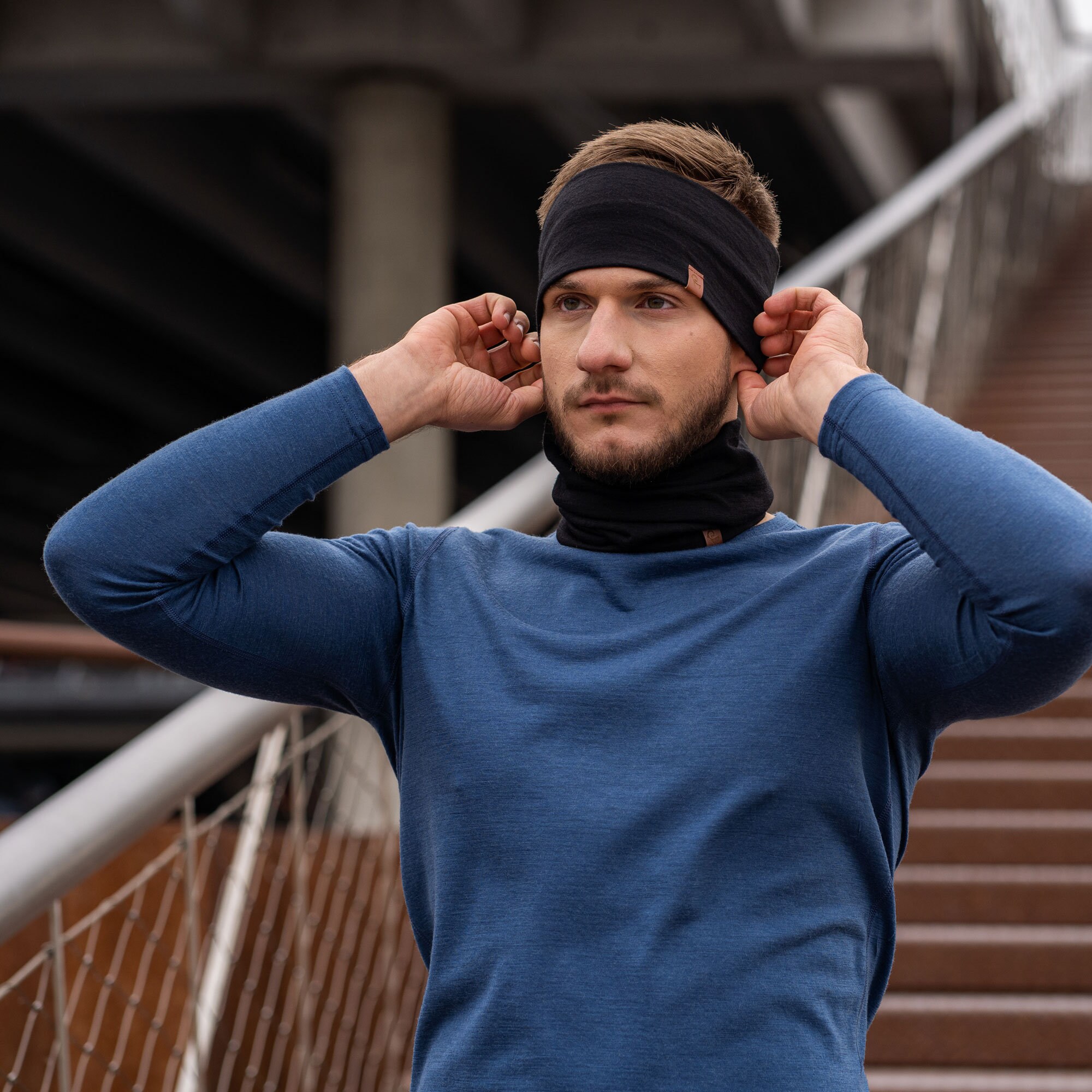 Unisex Winter Set of Headband & Neck Gaiter for Women Men