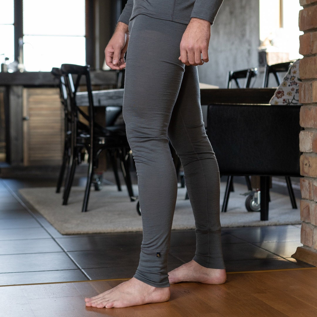Merino Wool Leggings for Women Breathable Workout Leggings Yoga Pants  Organic Sustainable Clothing Lounge Wear Rub 160gsm Denim -  Canada