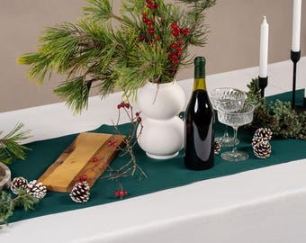 Linen Table Runner Handmade Table Runner Boho Table Runner Kitchen Table Runner Accessories Holiday Decor