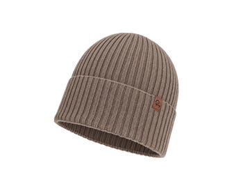 Women's 100% Merino Wool Rib Knit Beanie - Merino Knit Cuffed Beanie Hat
