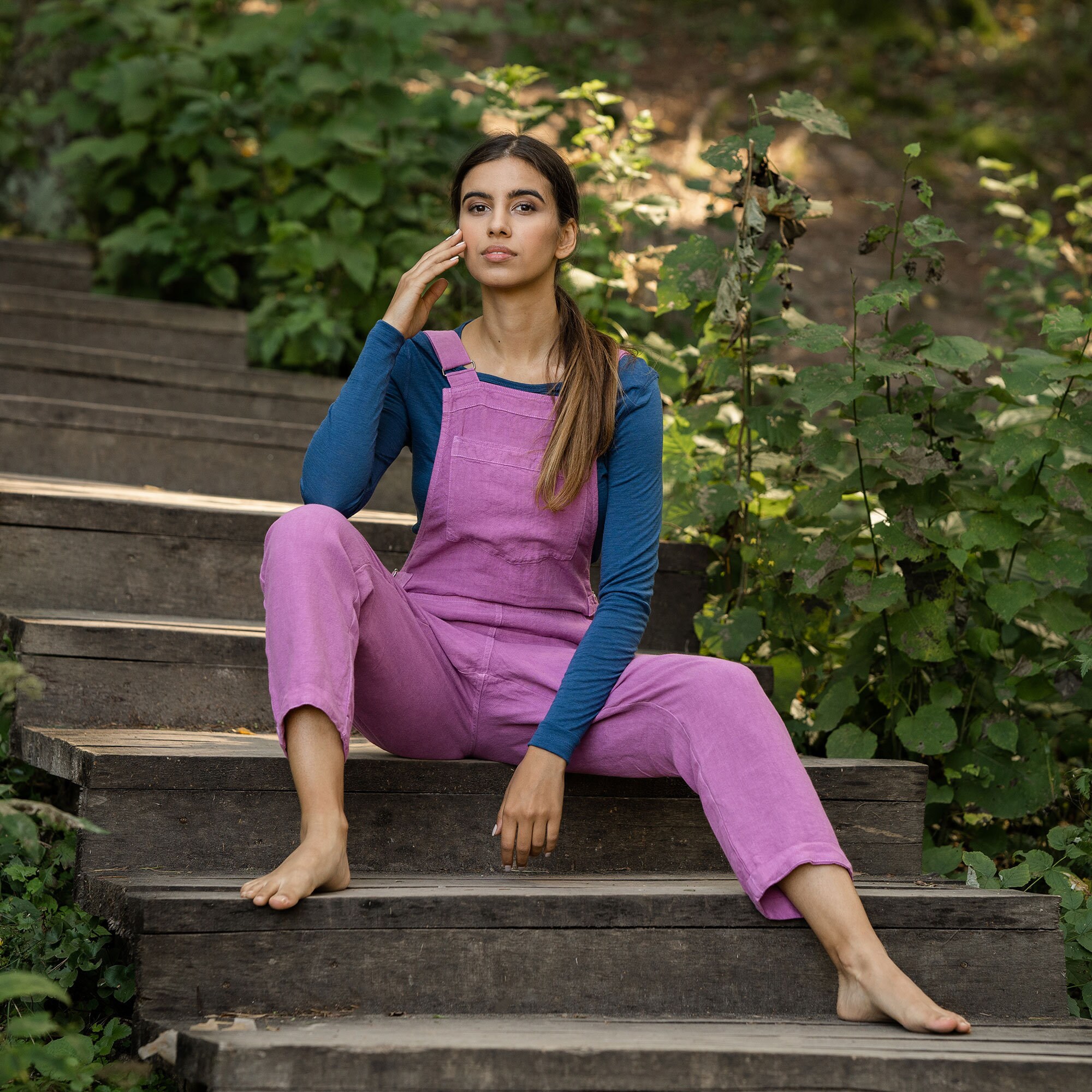 Linen Jumpsuit for Women/organic 100 