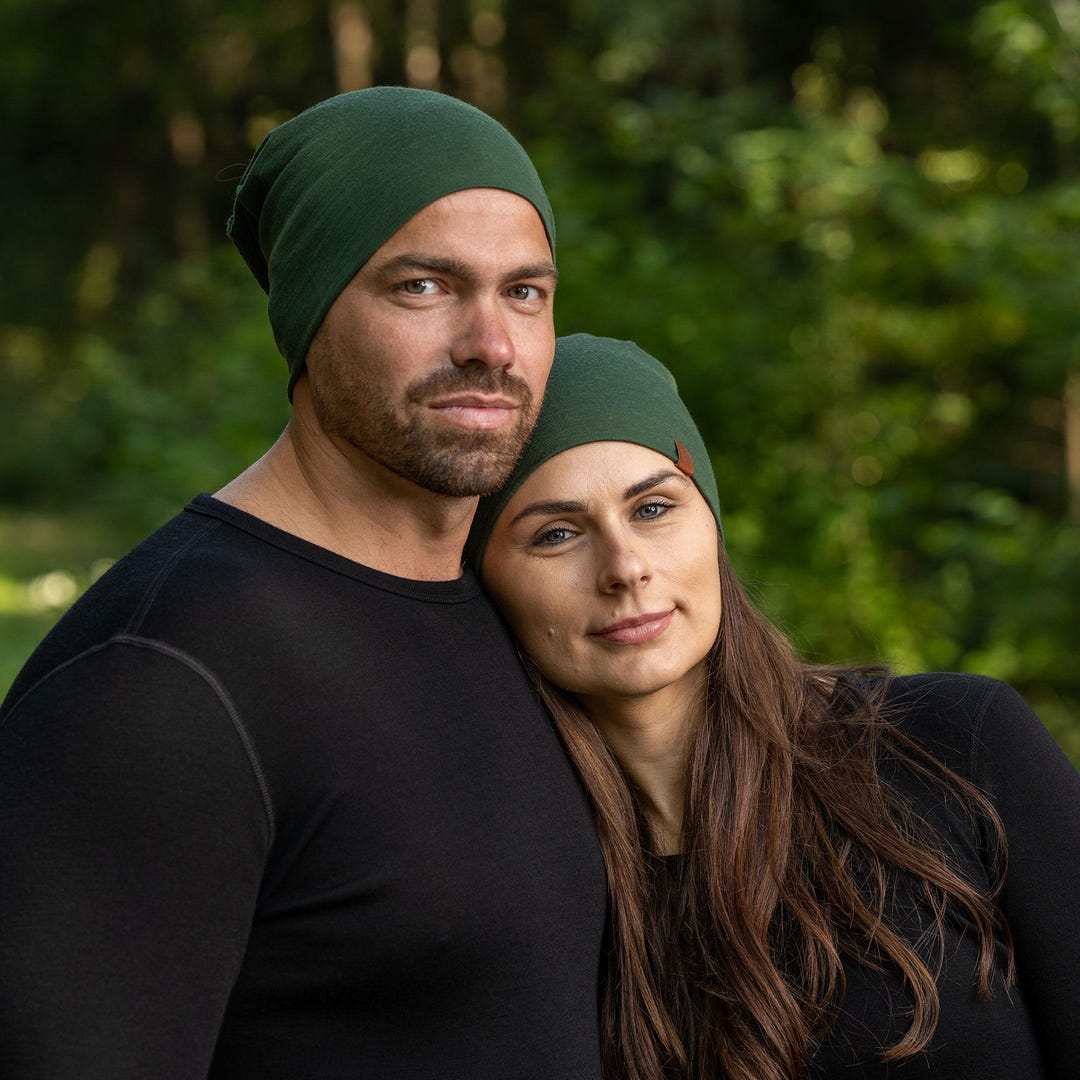 Merino Wool Slouchy Beanie Unisex Warm Winter Hat Cozy Chic Minimal il_1080xN.2060352648_3jnb.jpg main image 4