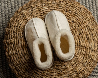 Kids Bootie Fleece Slippers Wool Slippers Baby Clogs Fluffy Non Slip Slippers for Girls Boys Eco friendly Gifts Natural Baby Clothes