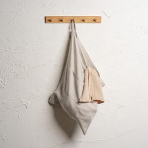 Hanging Linen Laundry Bag Laundry Room Decor Washable Laundry Hamper Laundry Accessories - Toys Bag Clothing Bag