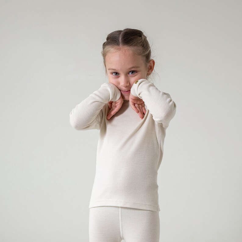 Natural Merino Kids' Base Layer/unisex Toddler Etsy