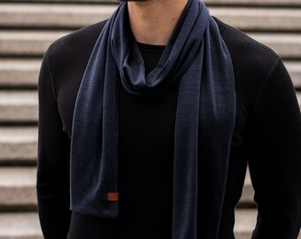 Unisex Scarf for Women & Men Organic 100% Merino Wool