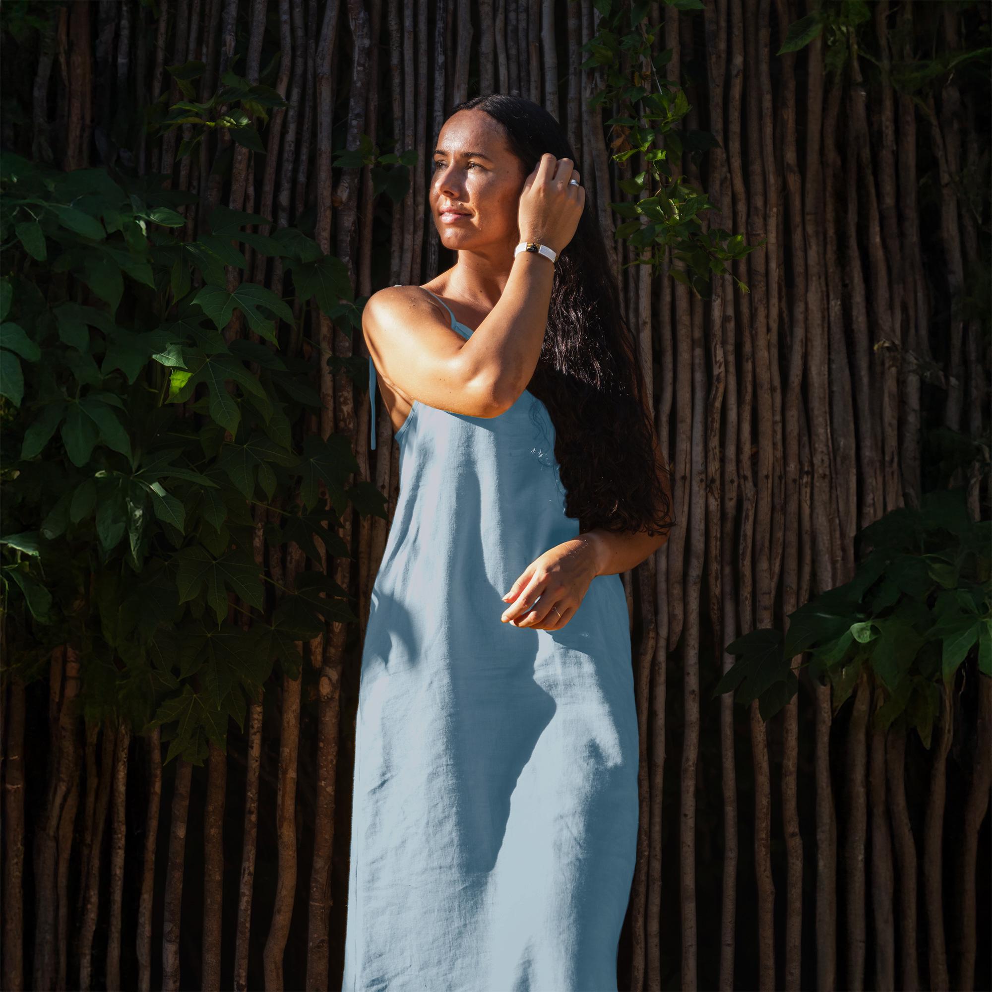 Slip Dress Maxi Slip Dress Summer Slip Dress Beach Slip Dress Linen Slip Dress Vacation Dress Resort Dress LIVIA