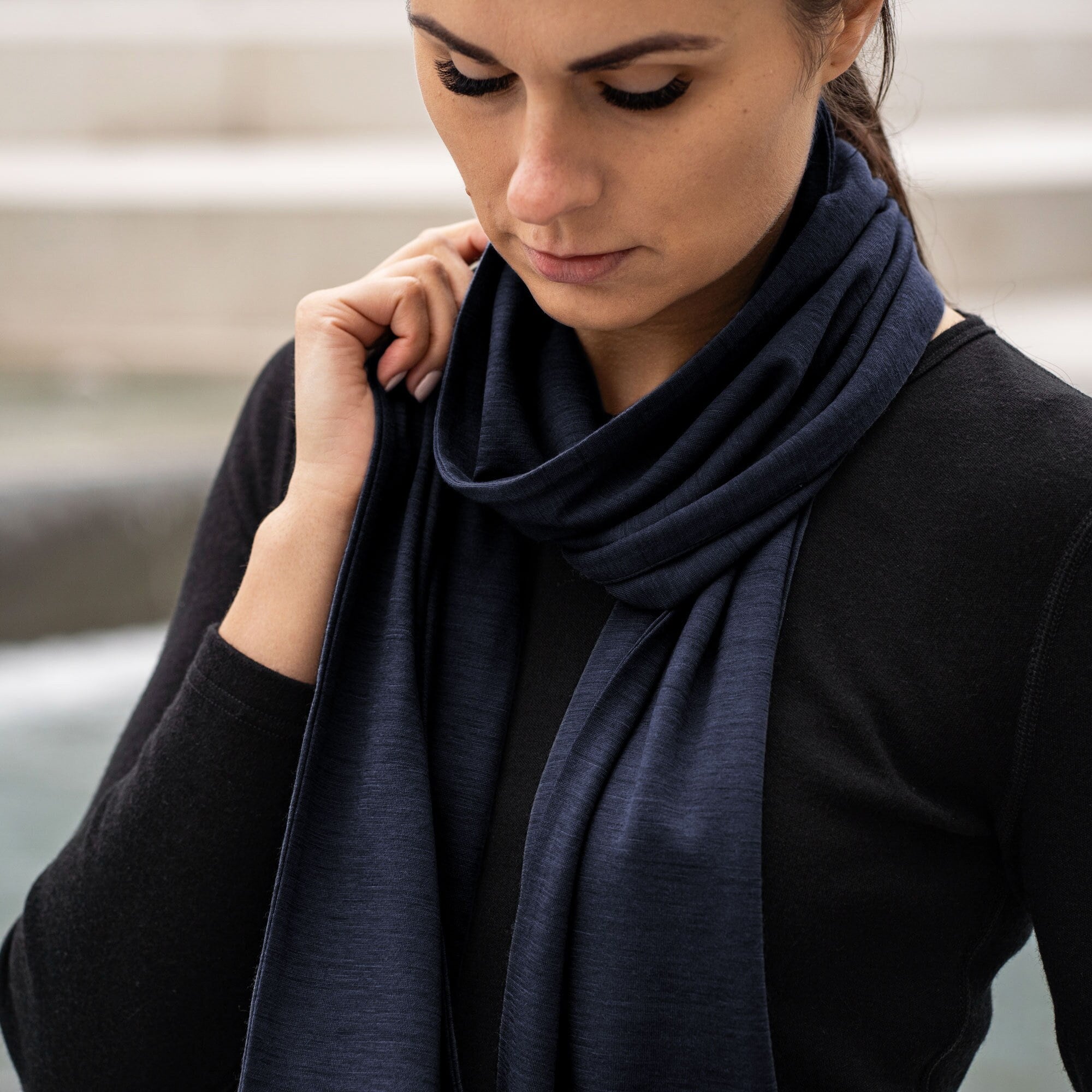 小物 COMFORTABLE REASON Academic Scarf NAVY COMFORTABLE REASON Academic Scarf NAVY