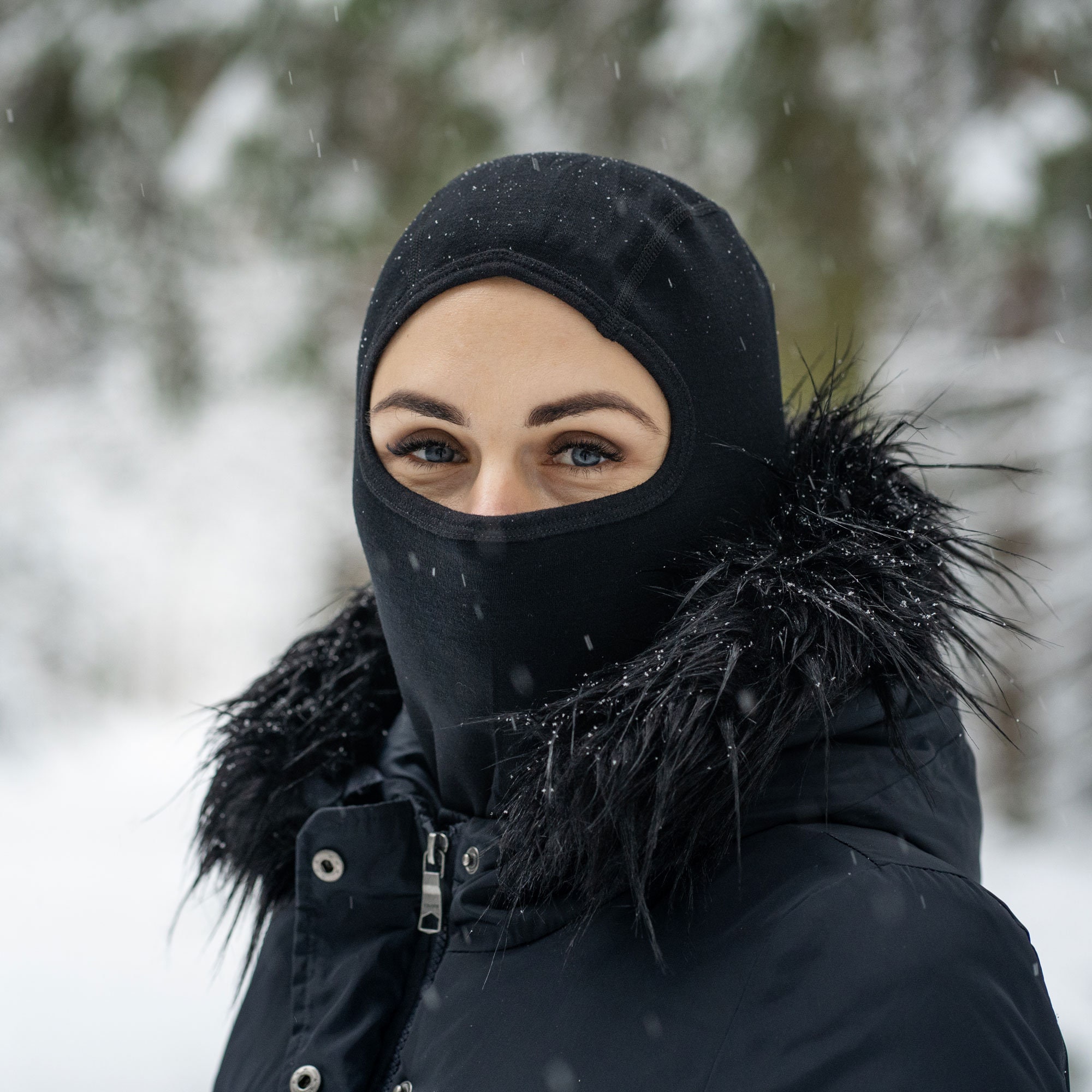 Adults Balaclava Black Ski Mask for Skiing Snowboarding Unisex