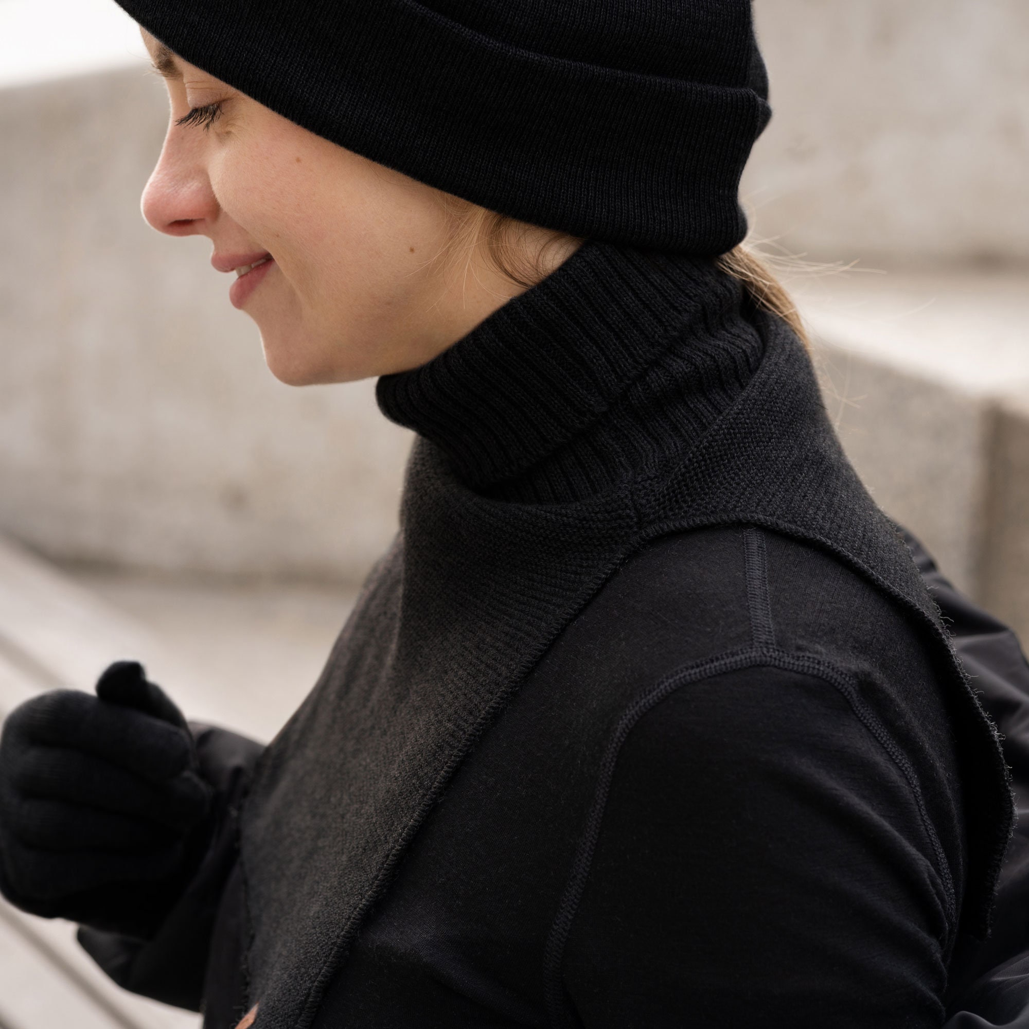 Merino Wool Turtleneck Dickie Neck Warmer Mock Turtleneck Unisex