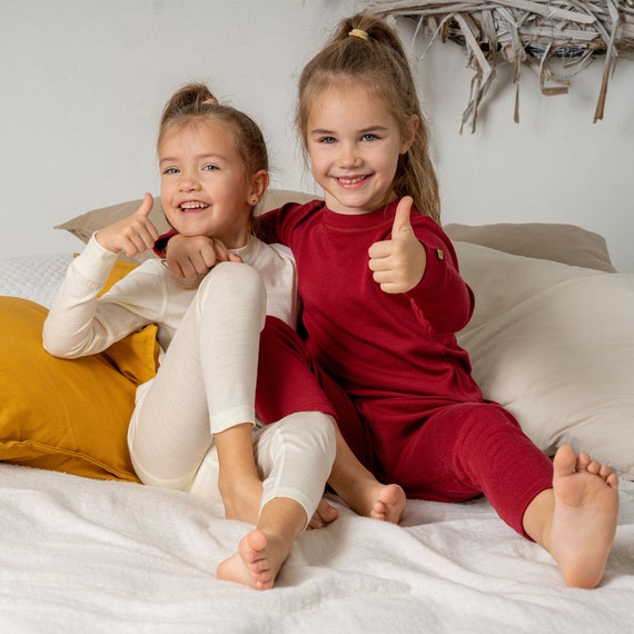 Arkæologiske Mekanisk oversvømmelse Organic Matching Pajamas for Kids Warm Toddler Pajama Set - Etsy Australia
