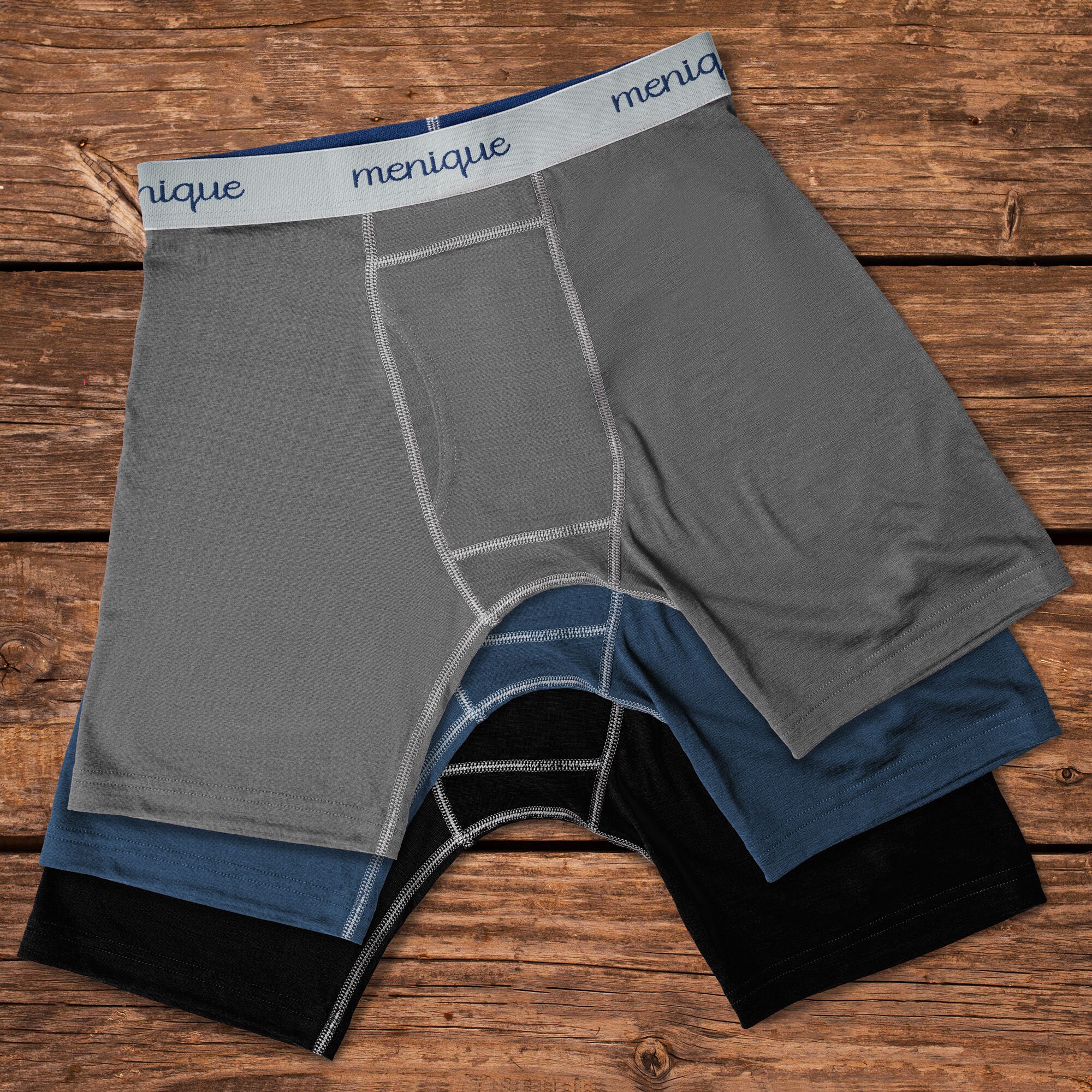 100% Merino Wool Mens Boxer Shorts Underwear 3 Pack Set - Etsy