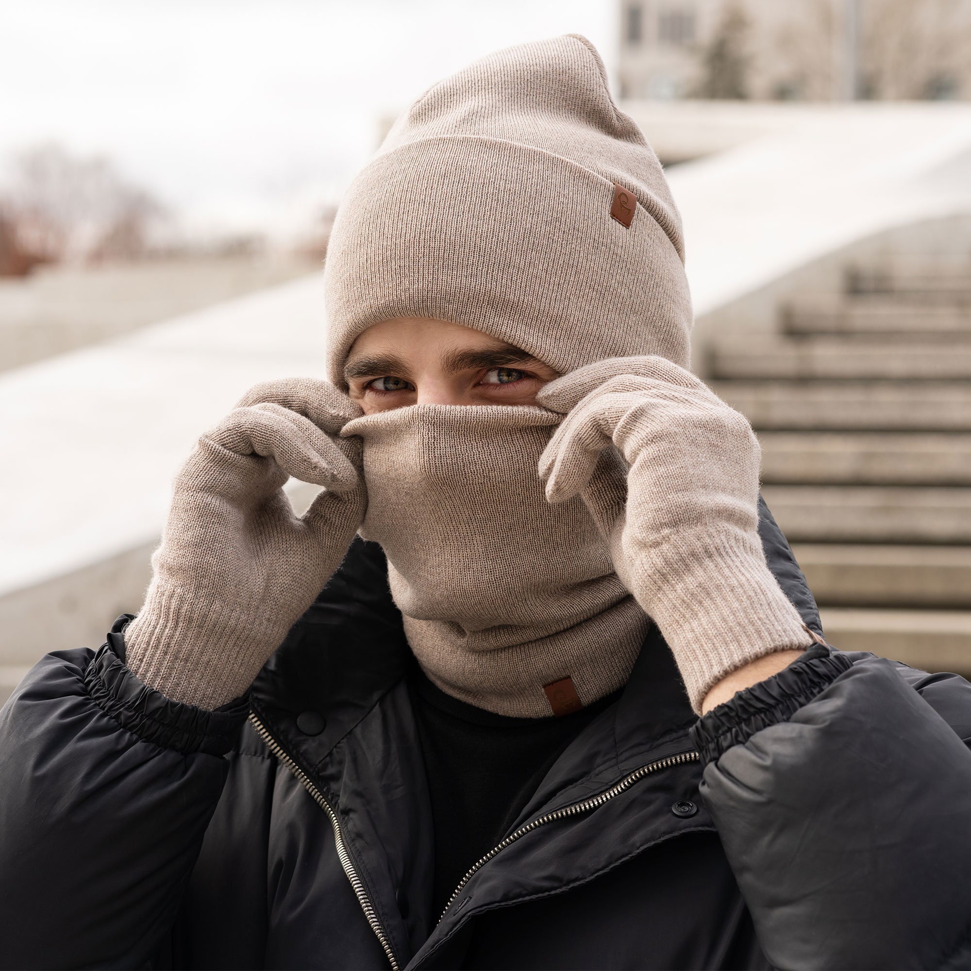 OMMO ARM-NECK WARMER SET GLAY ネックウォーマー OMMO ARM-NECK WARMER SET GLAY - ネックウォーマーブランド 品 通販