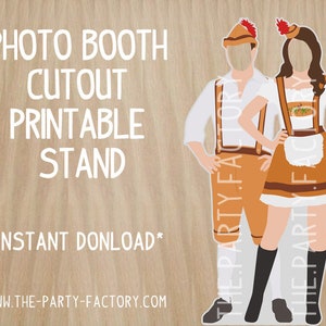 Descarga instantánea, archivo digital, imprimible, con temática de Oktoberfest para parejas alemanas