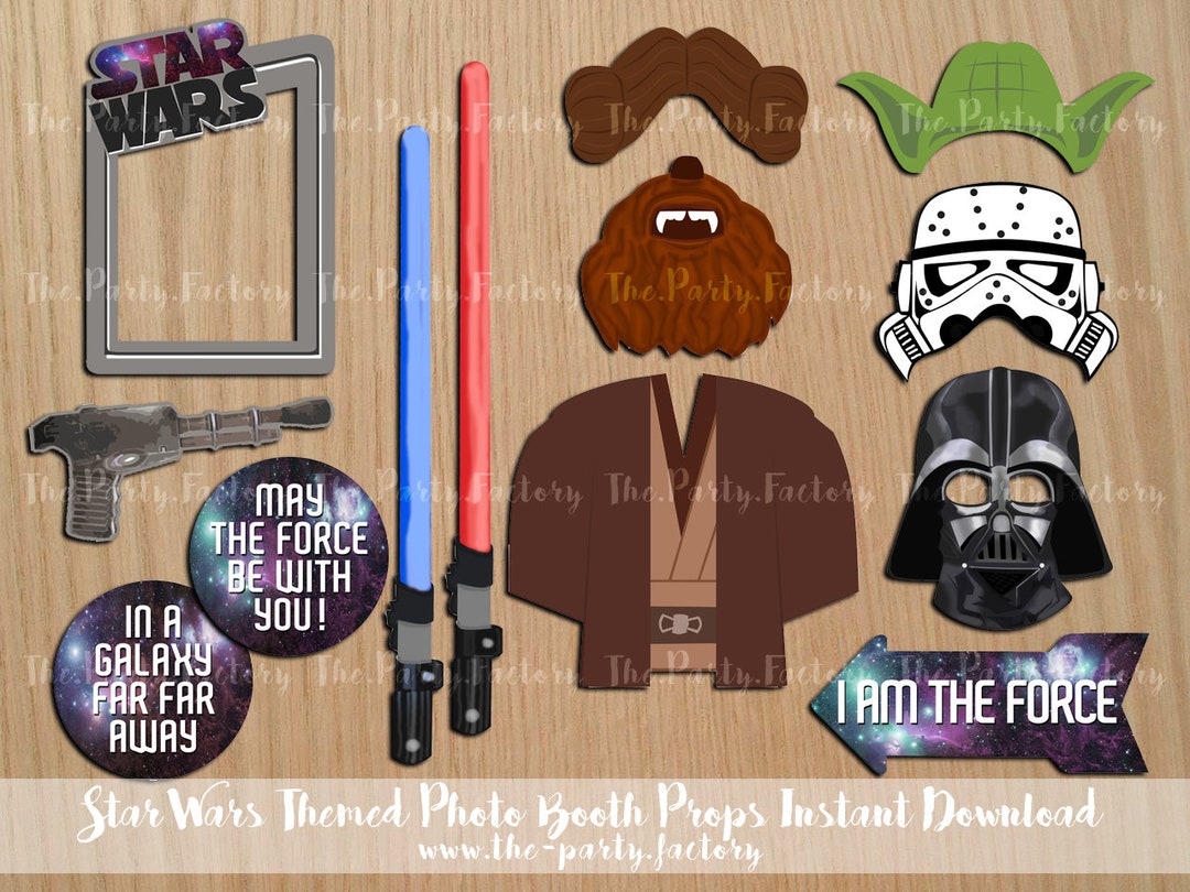Star Wars Themed Photo Booth Props Instant Download, PRINTABLES ...