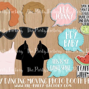 Dirty Dancing Movie Themed Photo Booth Props Instant Download, PRINTABLES, PDF File