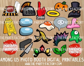 Video Game Themed Photo Booth Props Instant Download, PRINTABLES, Digital File