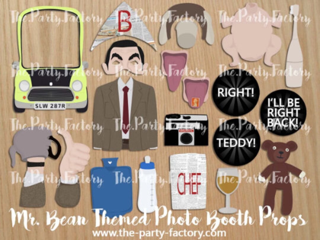Comedian Mr. B Themed Photo Booth Props Instant Download, PRINTABLES ...