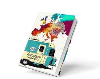 Travel Diary Caravan Logbook | Camper Logbook | Motorhome Diary | Campervan travel log | travel notebook