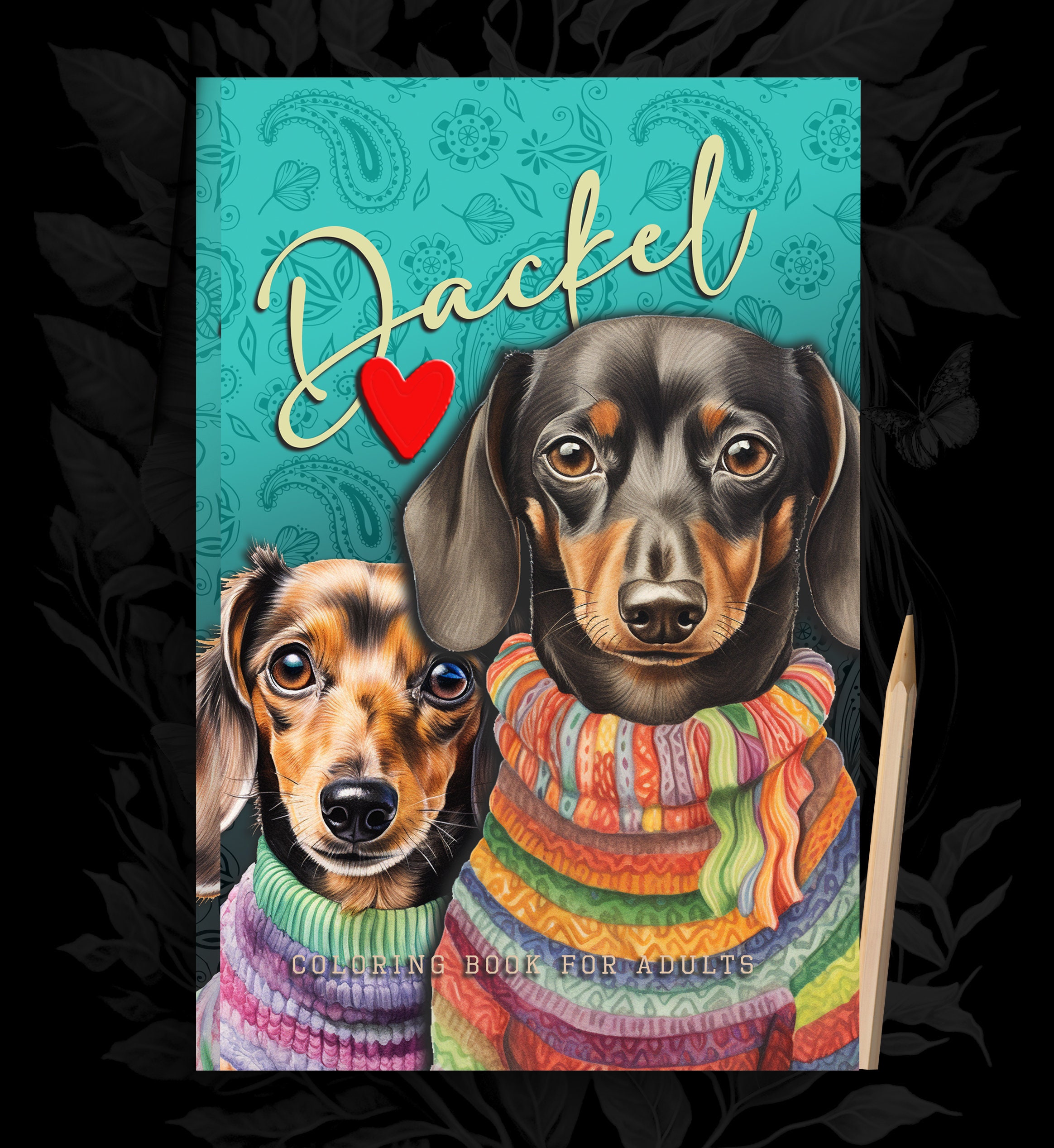 Dachshund Coloring Book: A Cute Adult Coloring Books for Wiener Dog Owner,  Best Gift for Sausage Dog Lovers