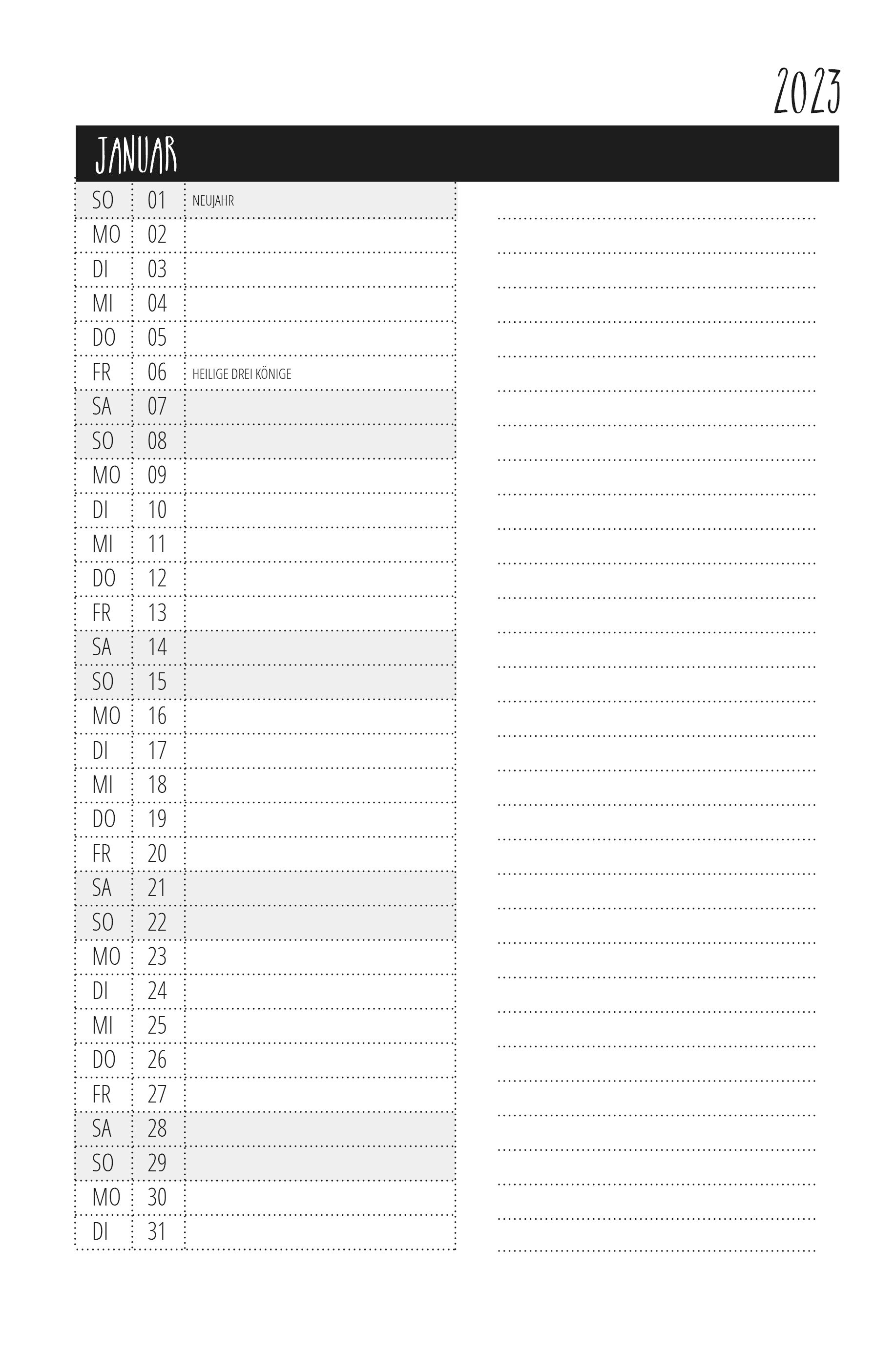weekly-planner-2023-schedule-2023-jan-dec-2023-timer-etsy-australia