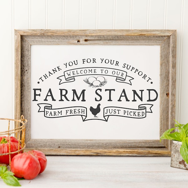 Fichier SVG | Œufs frais de la ferme du marché fermier | Panneau de stand de ferme | Vendre des légumes du jardin de ferme | Image de marque des petites fermes et ranchs | EPS DXF pdf jpg