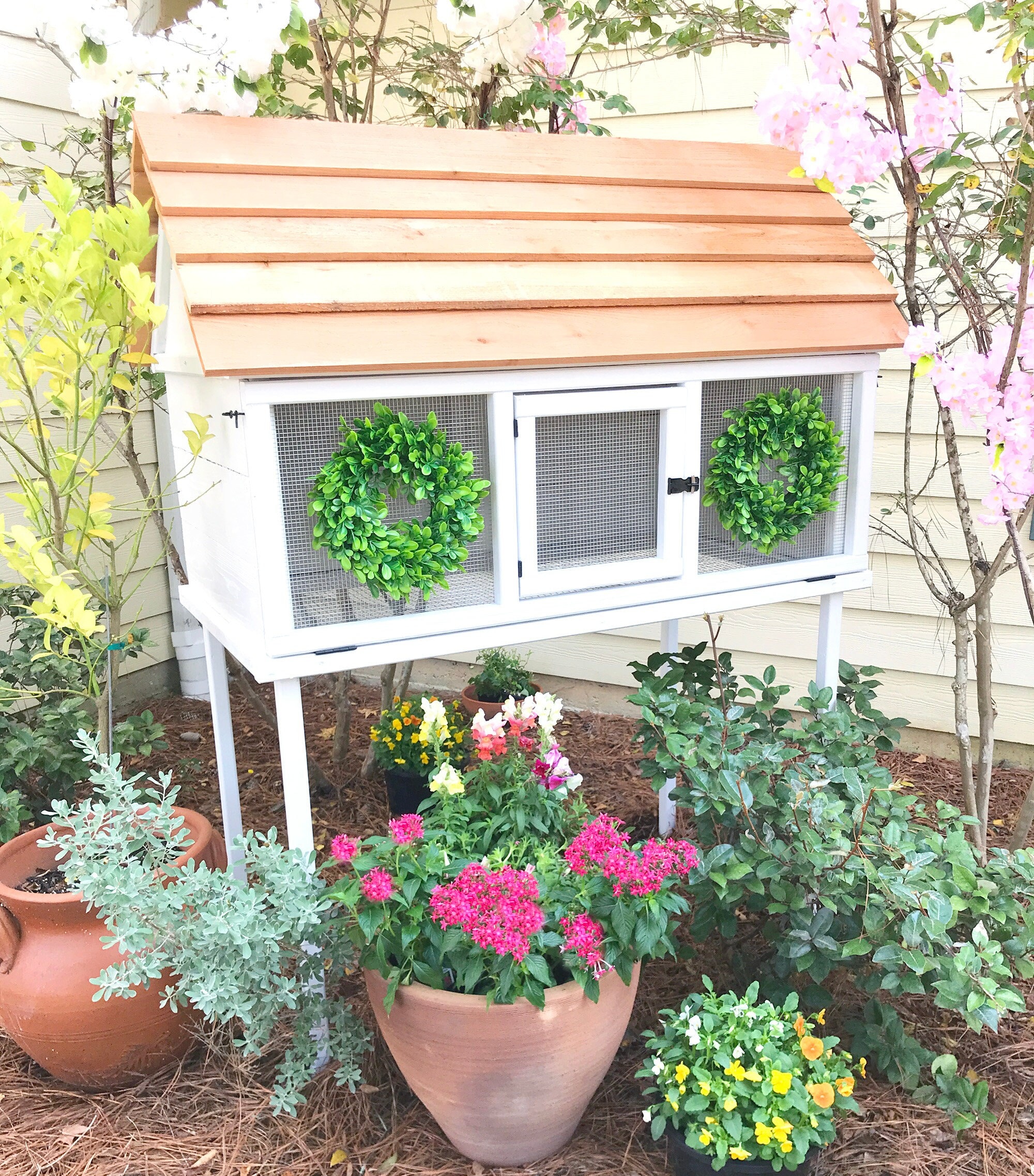 PDF Building Plans QUAIL Coop Farmhouse Cottage Style Hutch Etsy