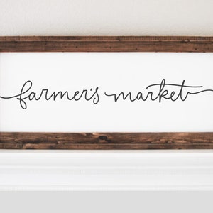 Fichier SVG | Marché fermier | Décoration de ferme mignonne de signalisation de stand de ferme | Lettrage en vinyle Signe personnalisé faisant un fichier numérique | EPS dxf pdf jpg bricolage