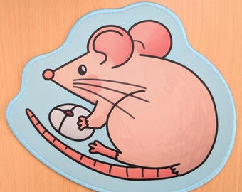 The MOUSE Mouse Pad 12" x 10" | Non slip rubber base