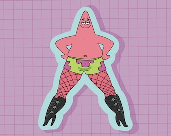 Seestern in Heels Sticker oder Magnet | sterben Schnitt | Wasserabweisendes Vinyl