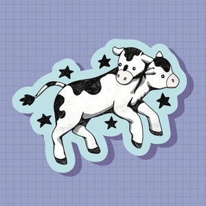 Tweekoppige kuitsticker OF magneet | Gestanst | Waterdicht vinyl