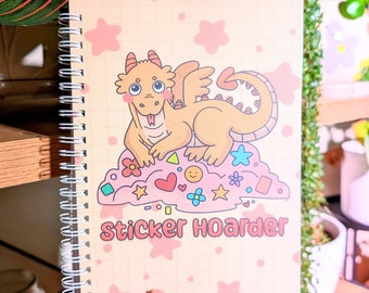 Sticker Hoarder Dragon Reusable Sticker Book A5 Size