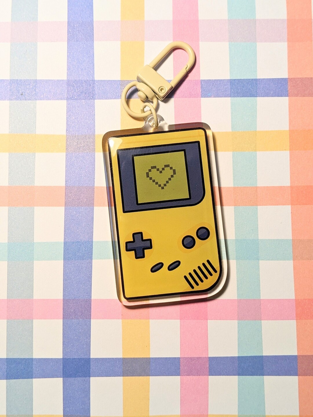 Playable Keychain Handheld Game Console Keychain Acrylic Charm - Etsy