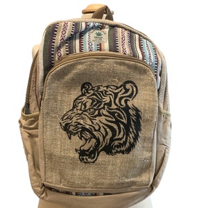 Tiger Design Hemp Rucksack zdjęcie 1