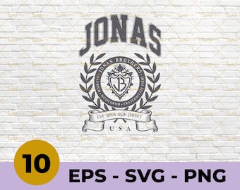 Jonas Brothers Fraternity SVG - EPS - PNG