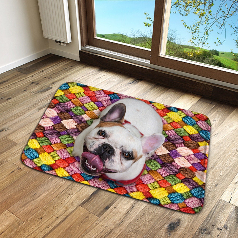 Funny Cute Dogs Non Slip Bathmat Doormat Bathroom Bath | Etsy