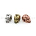 Antique Iron Man Cartoon Head Micro Pave Bead with Clear CZ,Fit Men Bracelet Making 9x8mm 