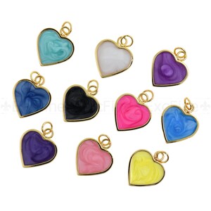 14k Rose Gold Heart Disc Charm 1.18g 14k Rose Gold Heart Disc Charm 1.18g